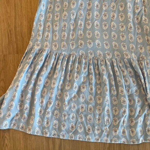 The Prairie Boho Rachel Ashwell Paisley Ruffle Hem Maxi Dress Medium - Picture 3 of 13